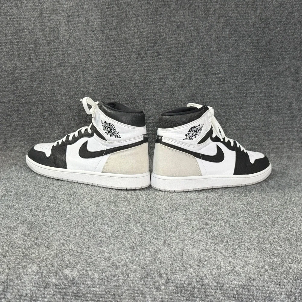 Air Jordan 1 Retro High OG Stage Haze Shoes Men's 10.5 White Grey Black Athletic
